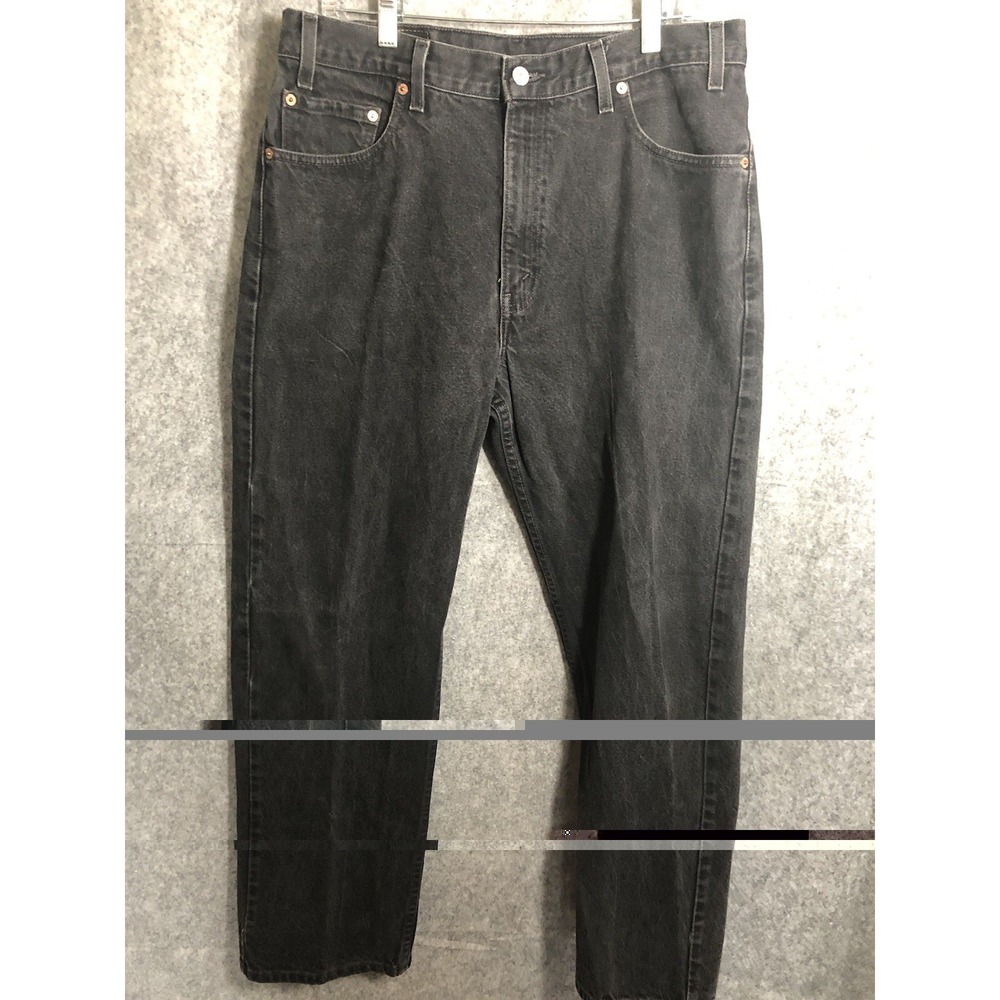 Vintage Levis 550 Jeans Men 34x27 Black Regular Straight Mexico Tag 36x29